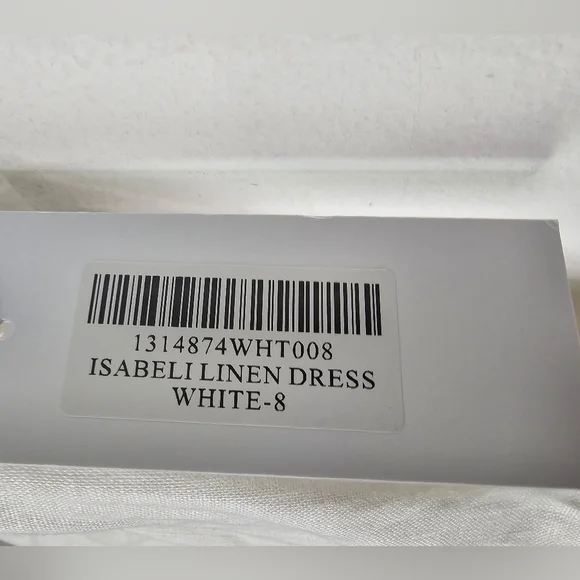 Reformation Isabeli Linen White Mini Dress Size 8 New With Tags Dresses